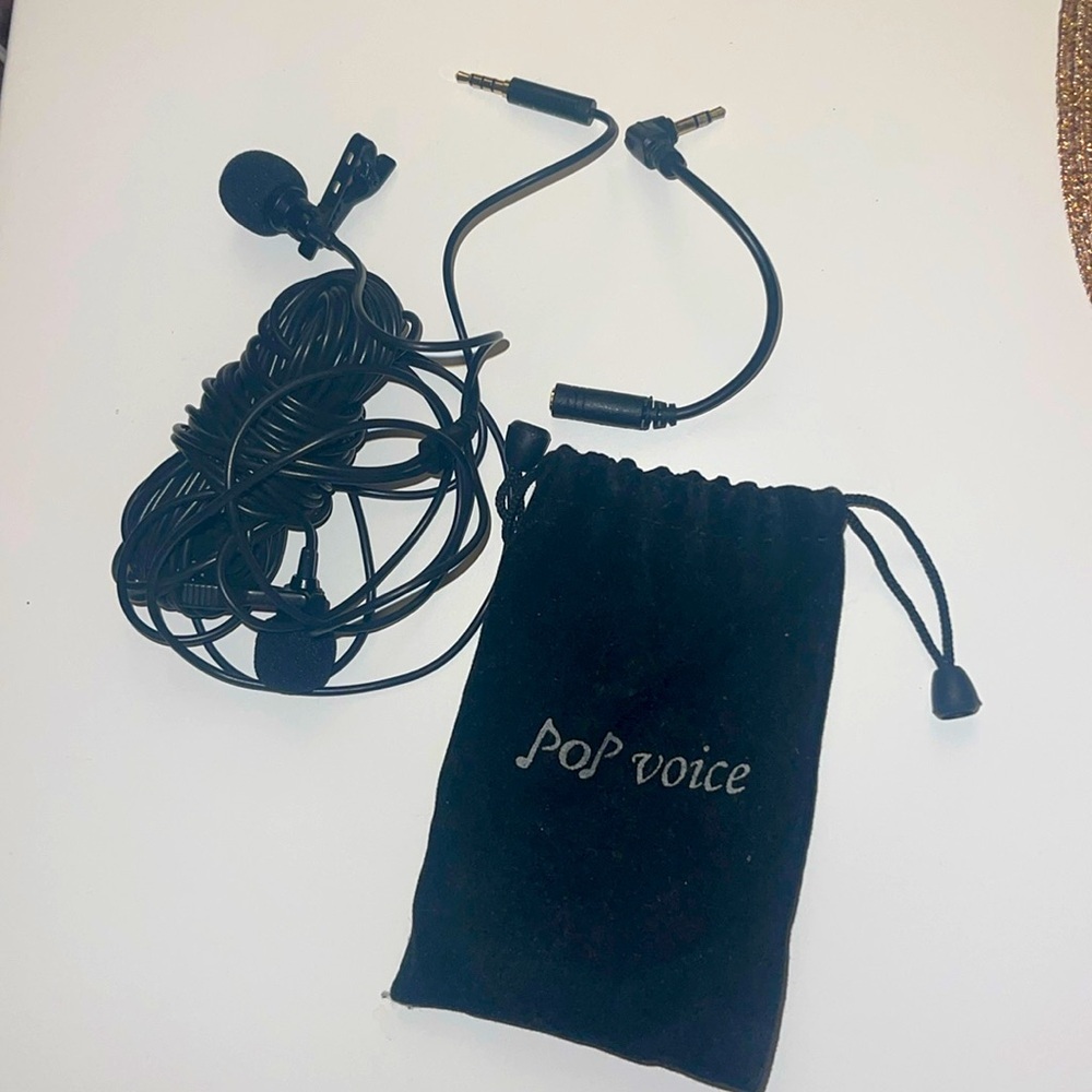 2 piece wire  Lavalier Microphone